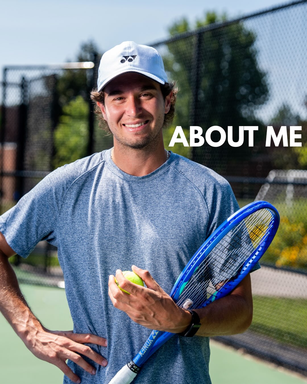 Custom About Me promotional post created for Christian Lakoseljac Tennis Coach